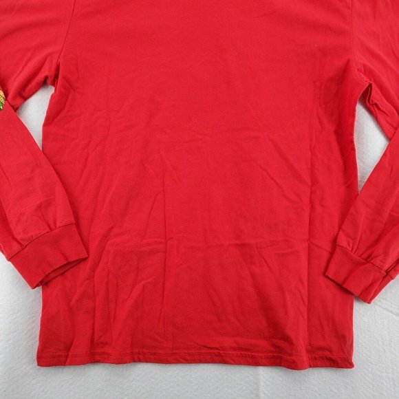 CHICAGO BLACKHAWKS Shirt Men's Long Sleeve Tee Crew Neck Pullover NHL Red 2XL - Picture 9 of 12